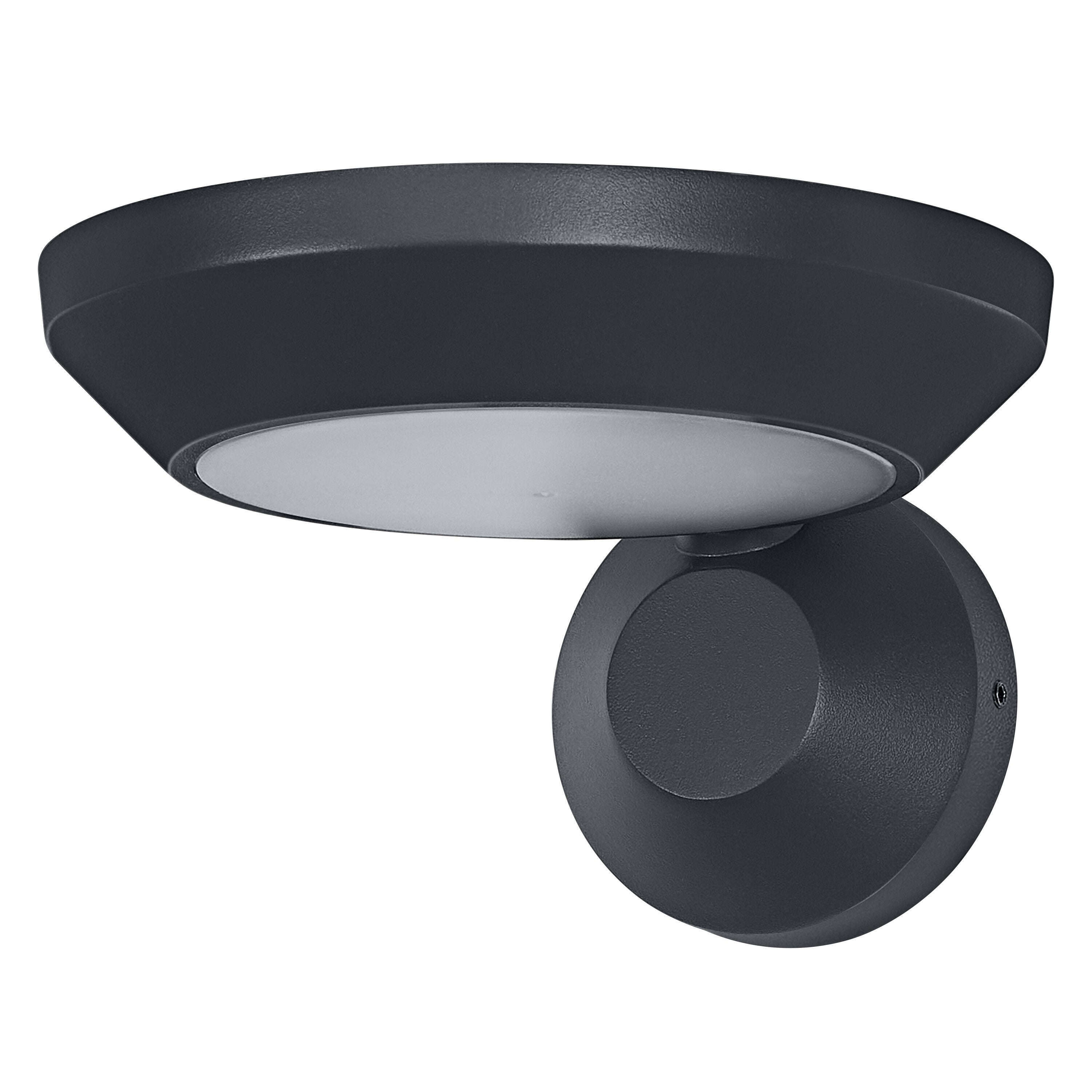 OSRAM lampa ścienna zewnętrzna Ciemnoszara, IP65, ciepła biel, 3000 K