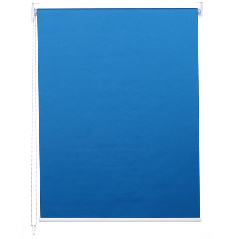 Roleta HWC-D52, roleta okienna boczna zaciągana, 110x230cm ochrona przeciwsłoneczna zaciemniająca nieprzezroczysta ~ niebieski