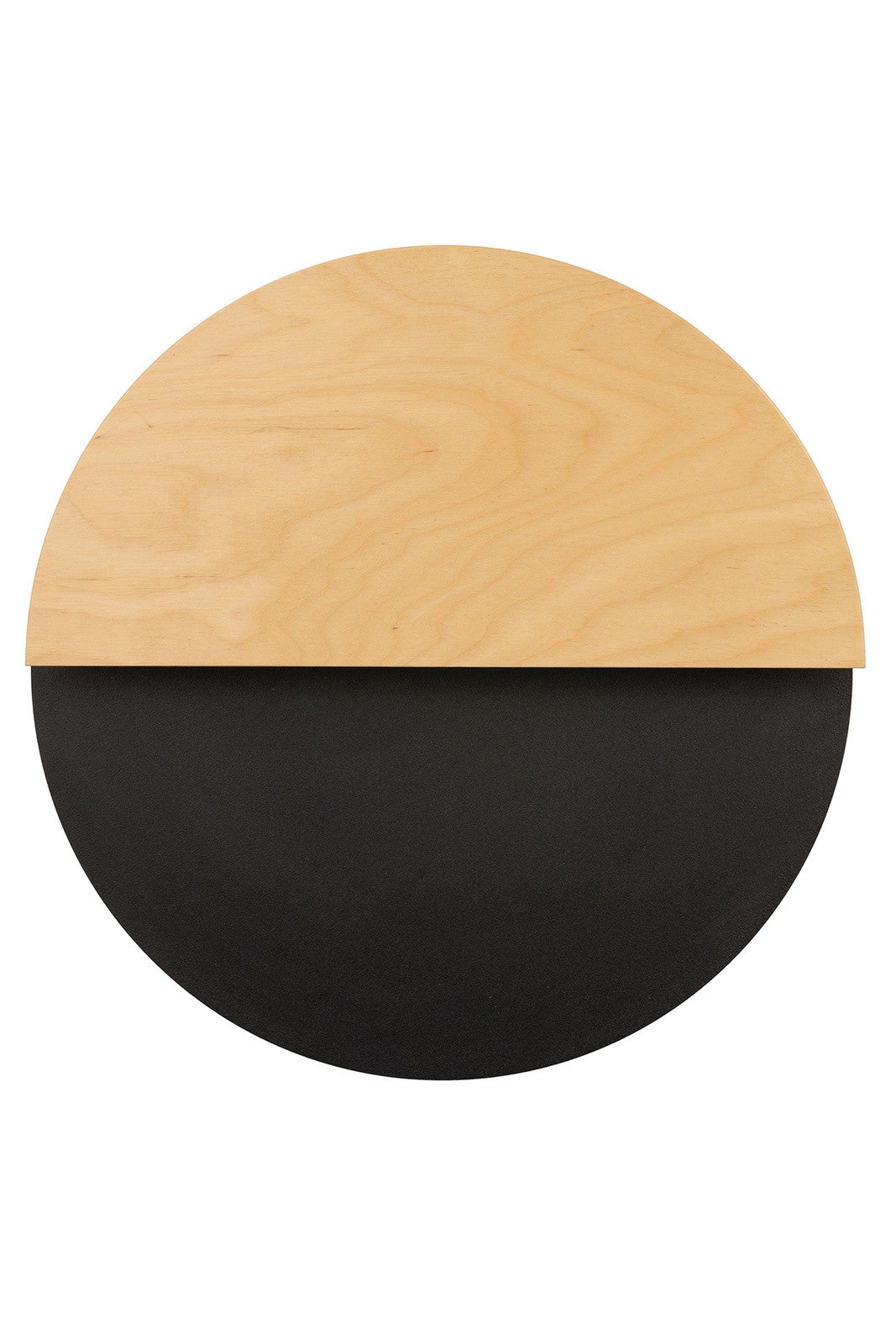 Kinkiet ścienny dekoracyjny okrągły nowoczesny czarno-dębowa 36 cm LUNA LED 7W Sigma Lighting