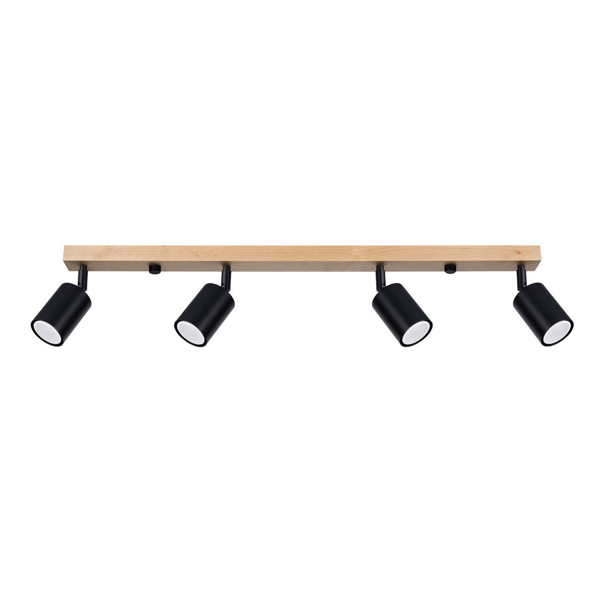 Spot sufitowy tuba poczwórny prostokątny czarny 4xGU10 10W VERDO SL.1294 Sollux Lighting