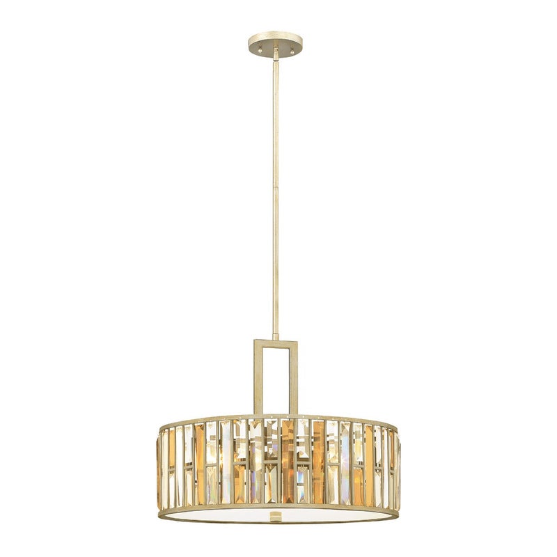 Lampa wisząca kryształowa płatki srebra Gemma 3xE27 60W Hinkley