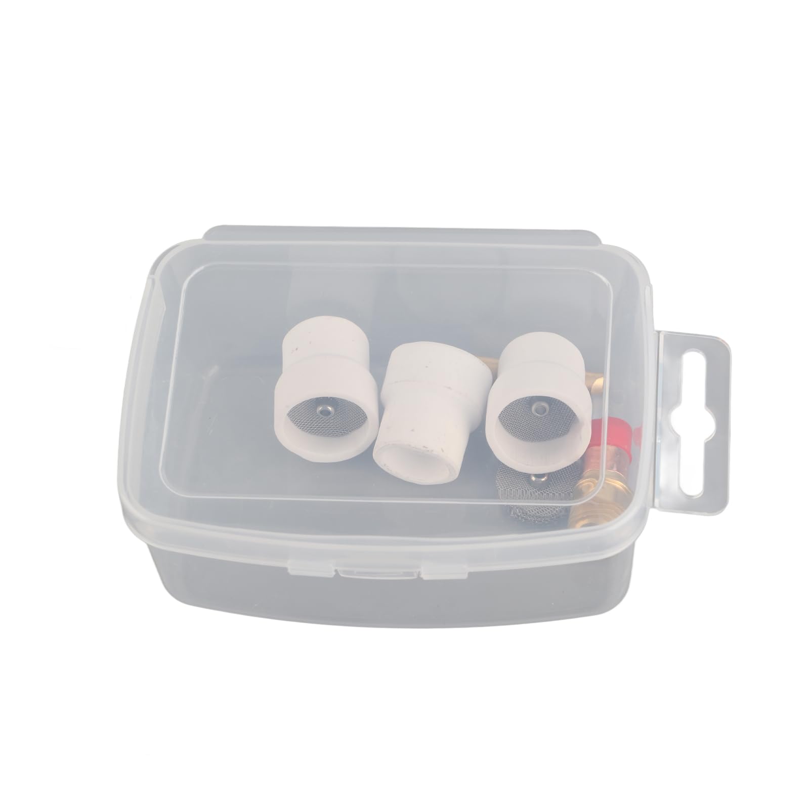 Zestaw adapterów do palnika 6 sztuk Zestaw do montażu palnika spawalniczego z czerwonej miedzi ceramicznej do WP17 18 26