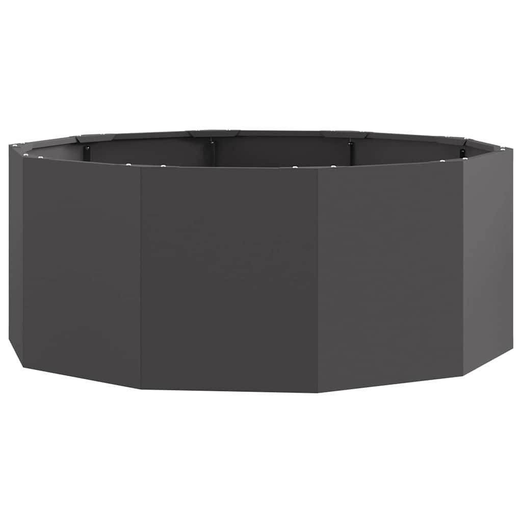 Donica Czarny 90 x 90 x 35 cm Stal