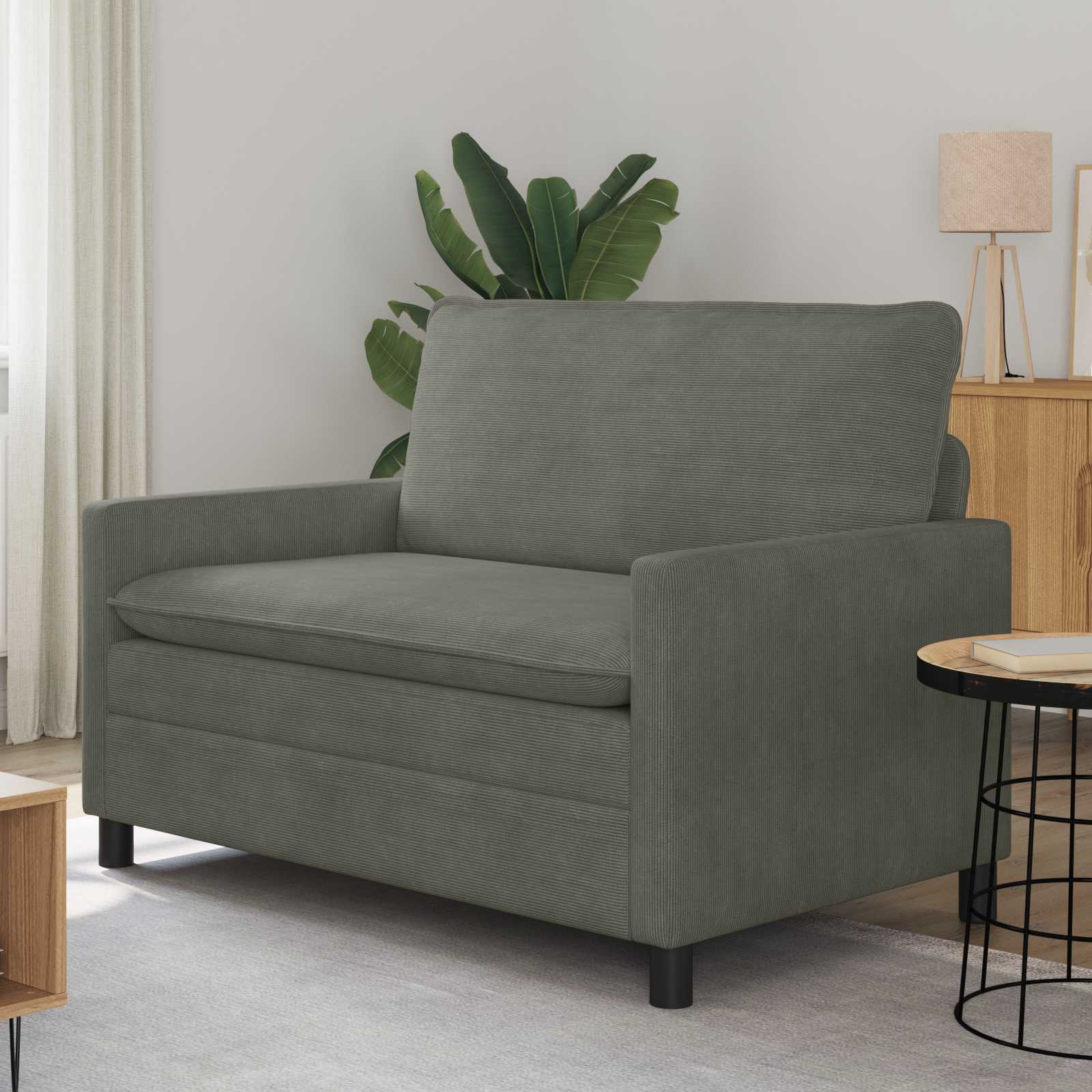 Sofa jasnoszary 126 x 81 x 87,5 cm tkanina vidaXL