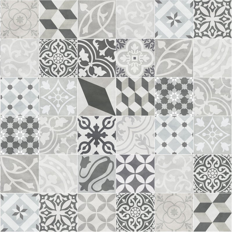 Dywan winylowy Trujillo 100x133 cm - PVC antypoślizgowa, winylowa do kuchni lub salonu, zmywalna, styl hydrauliczny