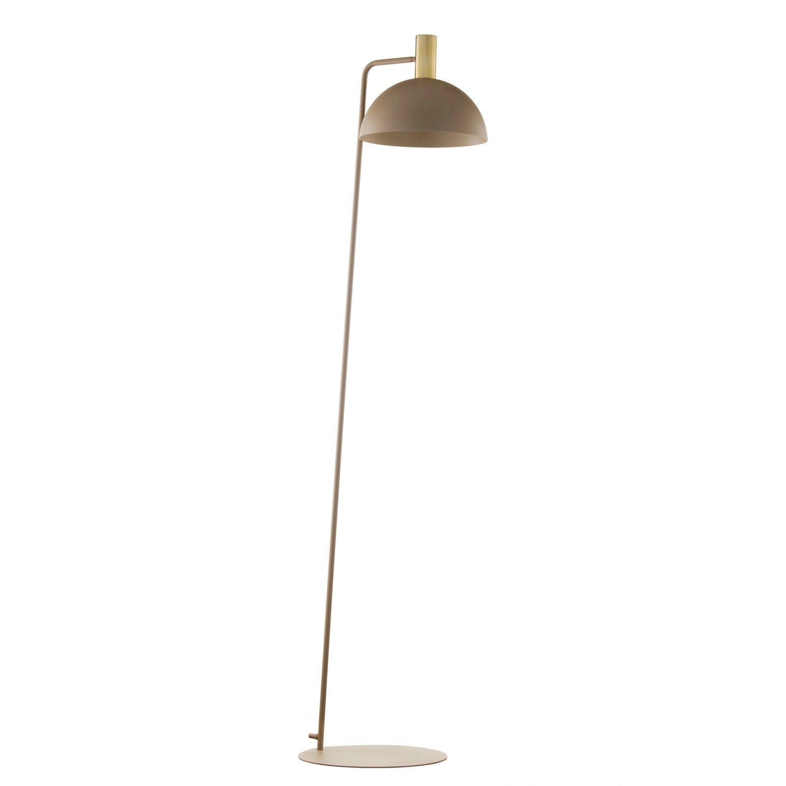 Lampa podłogowa elegancka beżowo-złota duża kopuła 1xE27 15W VITRUM GOLD Sigma Lighting