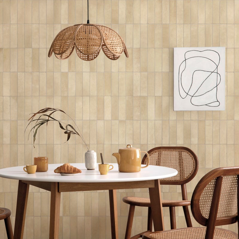 Płytka z gresu porcelanowego o efekcie rzemieślniczym do podłóg i ścian piaskowa EAZY Limit 32x62,5 cm błyszcząca