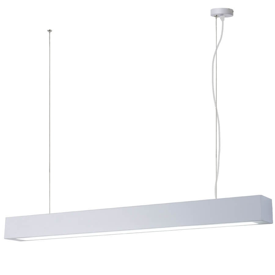 Lampa wisząca nowoczesna biała podłużna 93 cm zmienna barwa LED 24W IBROS Light Prestige