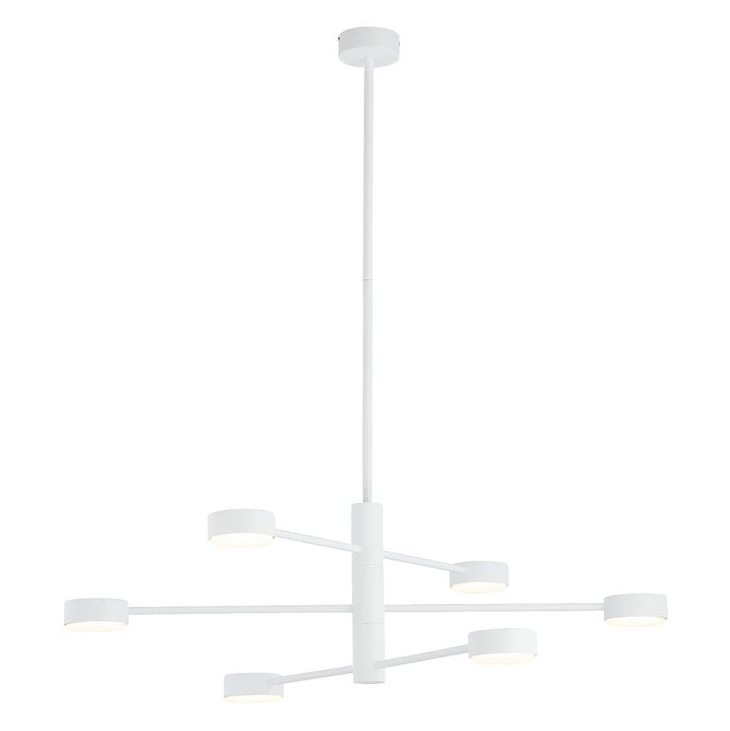 Lampa wisząca żyrandol Nowodvorski ORBIT biała, stal 7942