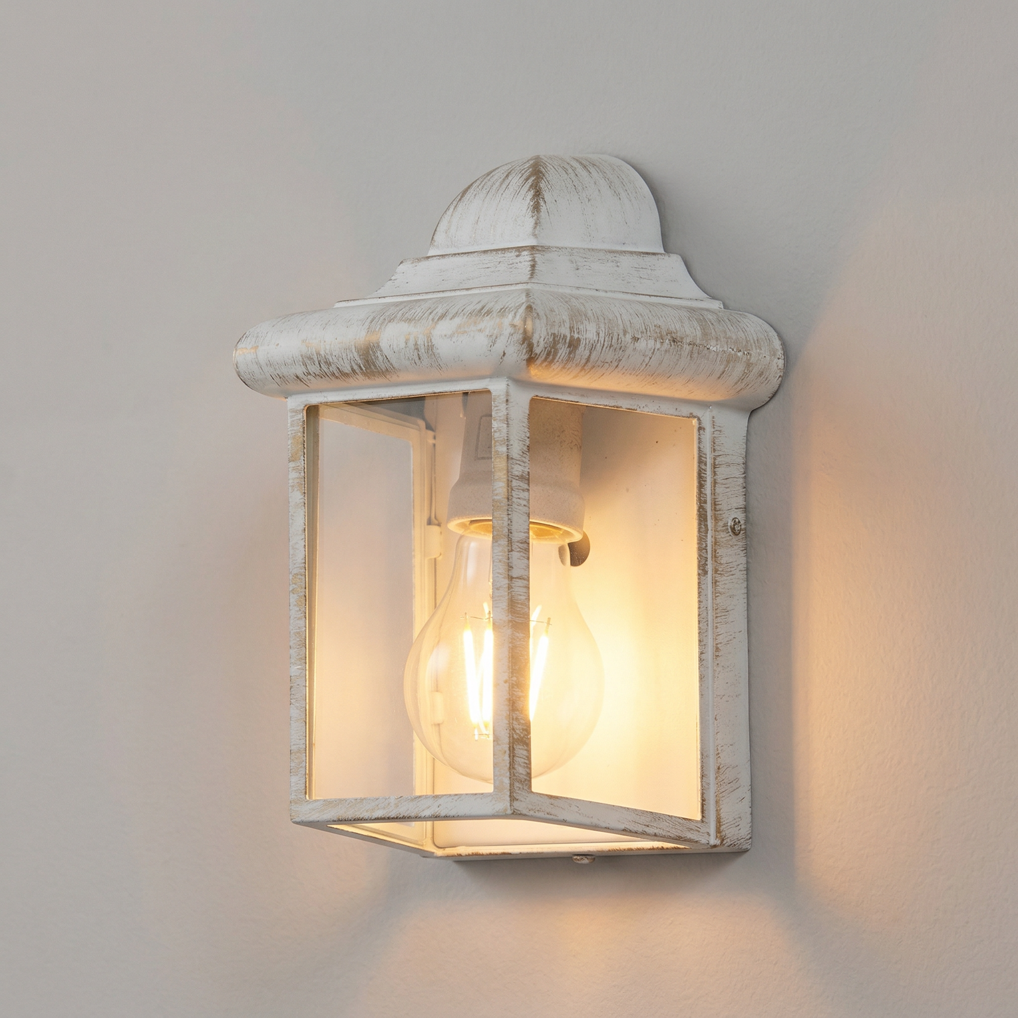 Kinkiet zewnętrzny Norvich biały antyczny 1xE27x60W wym:22x14,5x12cm IP43 Rabalux