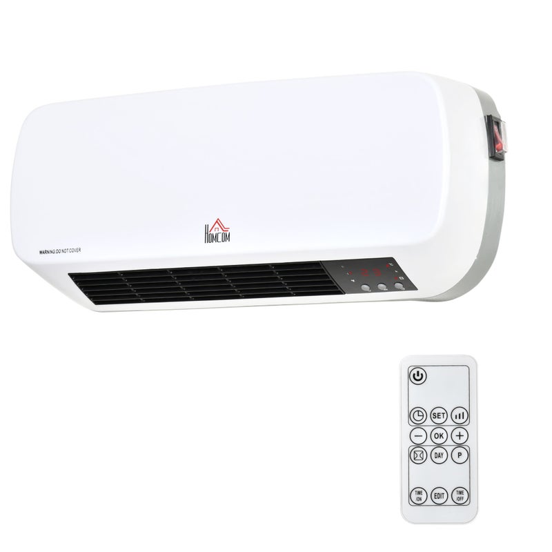 Grzejnik łazienkowy o niskim poborze mocy, 1000W/2000W, z wyświetlaczem LED, klasa wodoodporności IPX2, 3 tryby, termistor PTC, kolor biały.