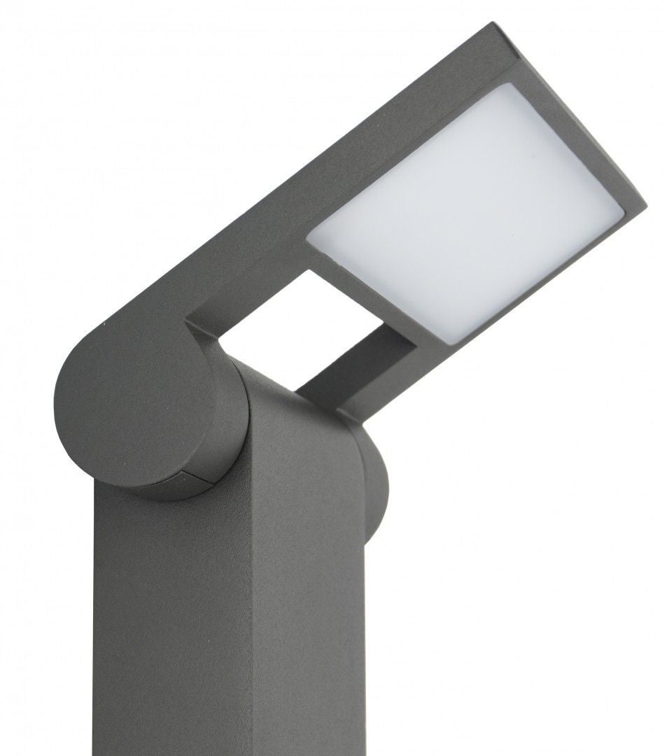 Lampa ogrodowa stojąca Neo ciemnoszara LED 10W 3000K 600 lm IP54 wym: 100 x 12 x 14,5 cm aluminium SU-MA