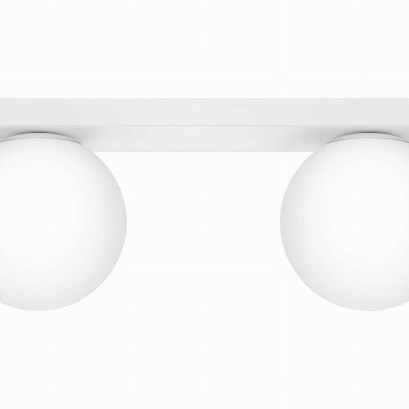 Plafonnier Acier Blanc G9 2 Yoli