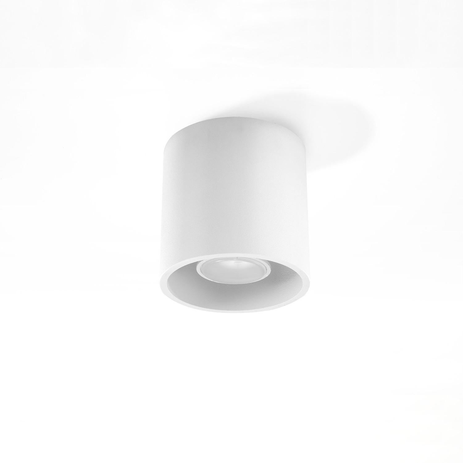 Plafonnier Aluminium Blanc GU10 1 Orbis