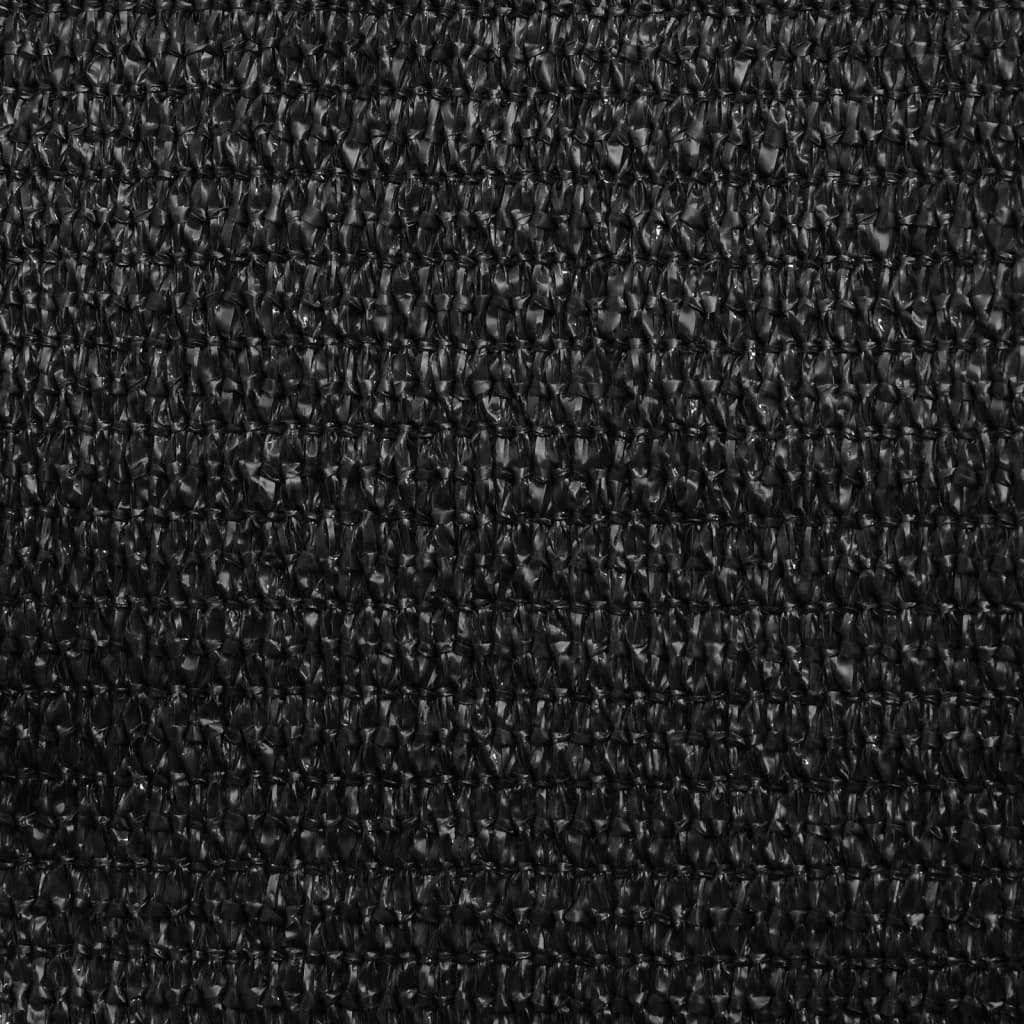 Żagiel przeciwsłoneczny 160 g/m² Czarny 3 x 6 m HDPE