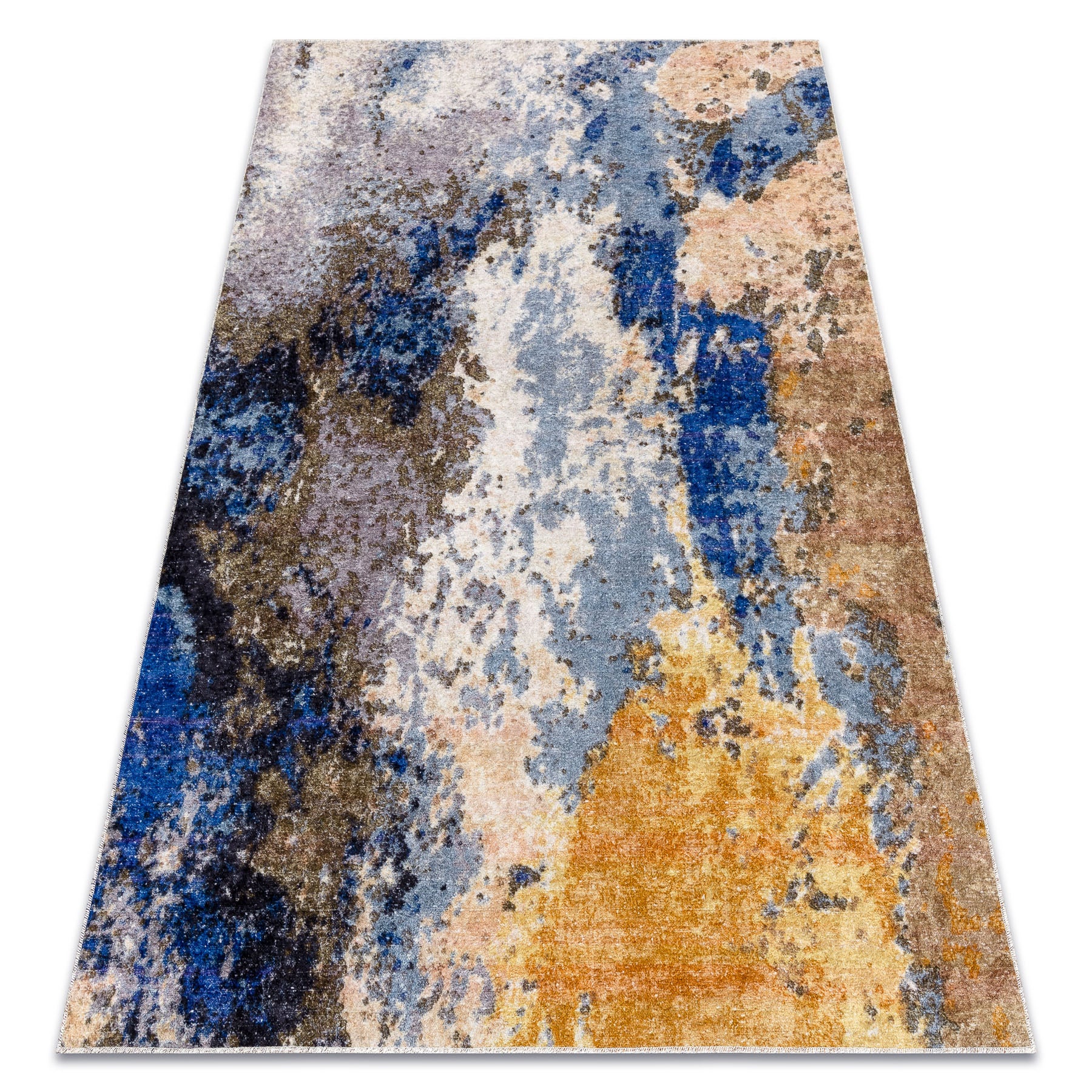 Dywan do prania MIRO 51774.802 Abstrakcja antypoślizgowy - niebieski / beż 120x170 cm
