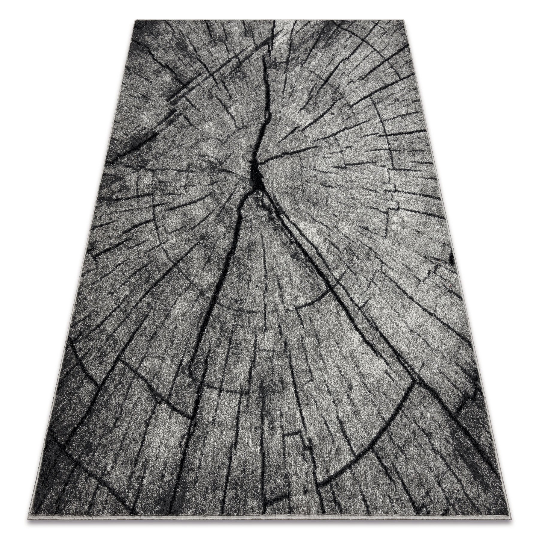Dywan SILVER TRONKO Pień drzewo drewno - szary 240x340 cm