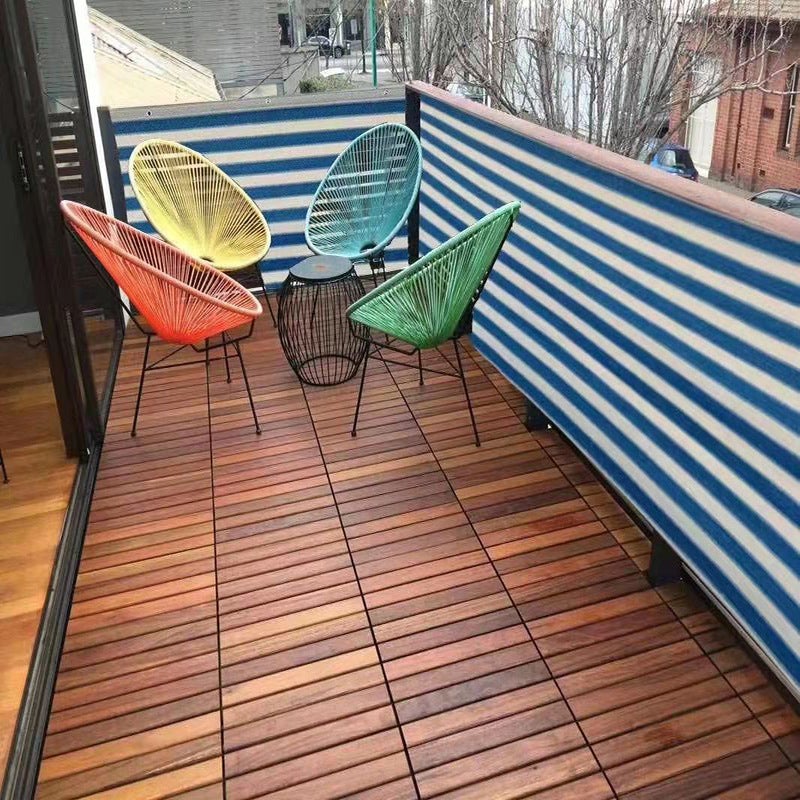 Osłona zapewniająca prywatność na balkon, odporna na warunki atmosferyczne, 0,9X5M, niebiesko-białe paski