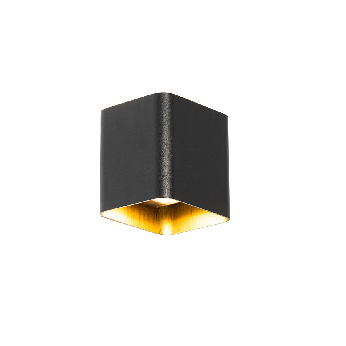 Qazqa nowoczesny lampa up & down do ogród - Evi - czarny, led zintegrowana 3.1w zestawie, Integrated led, 11cm, IP54