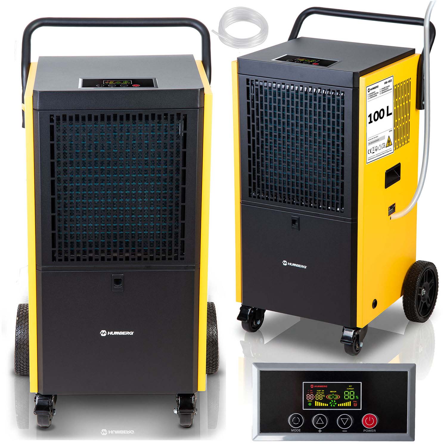 Osuszacz powietrza przemysłowy Humberg HM-484 budowlany pompa skroplin 100L/24H