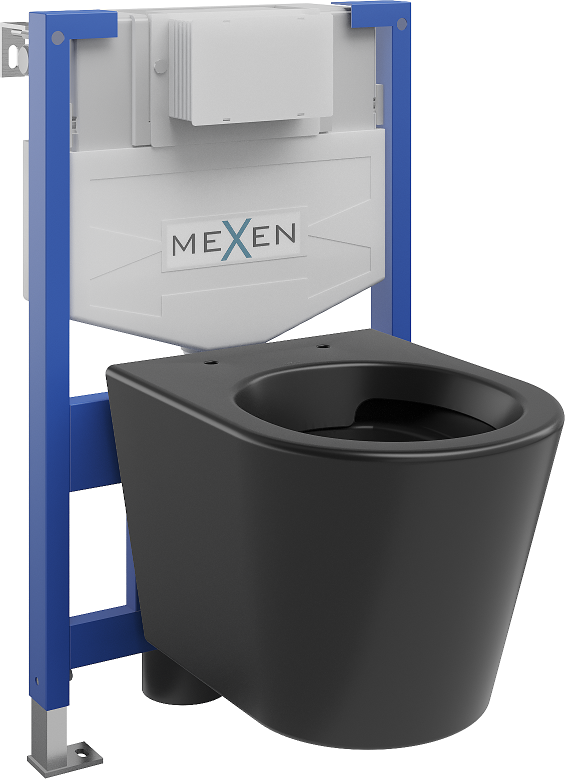 Mexen zestaw podtynkowy WC stelaż Fenix XS-F z miską WC Rico, czarny mat - 6803372XX85
