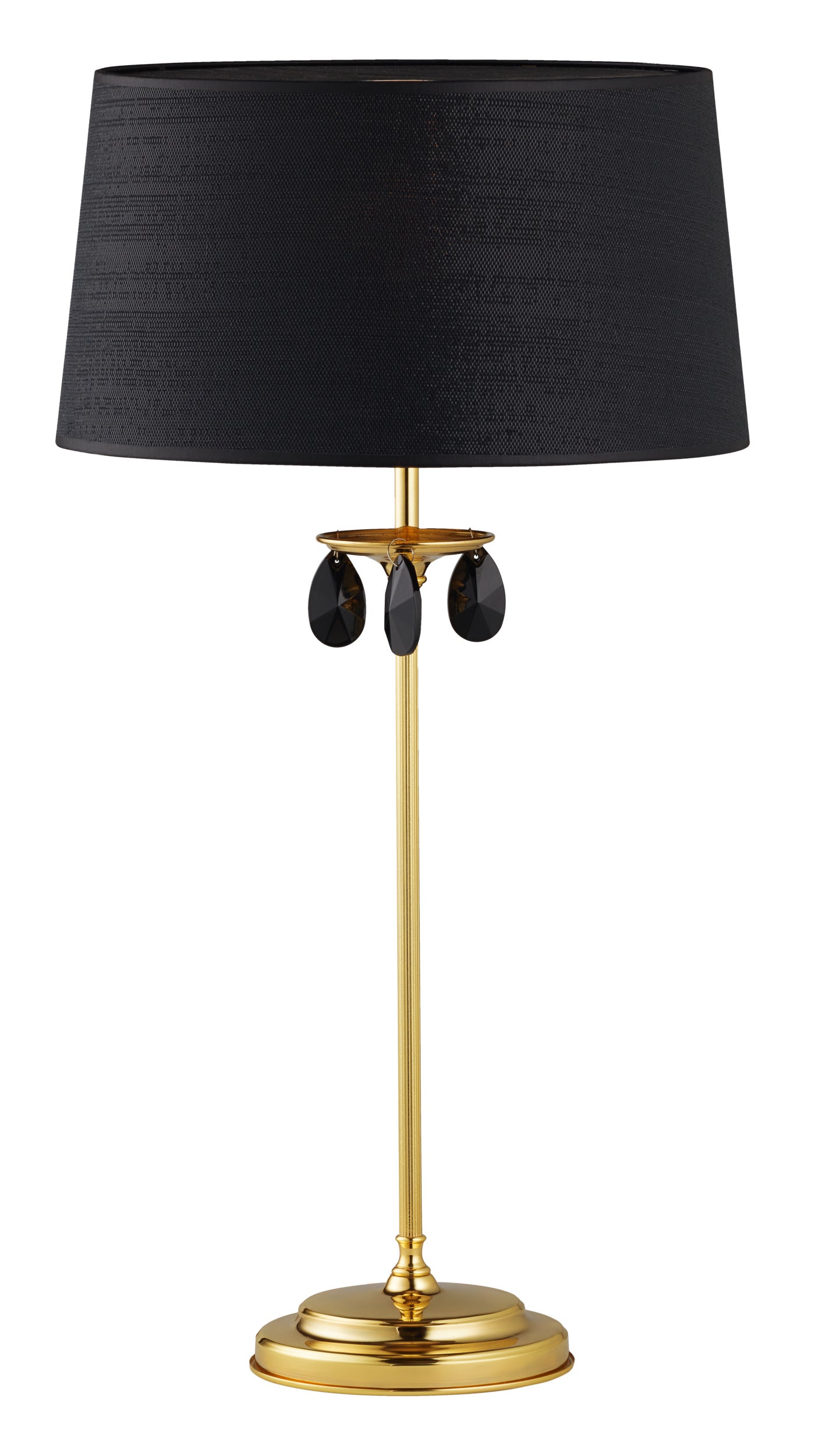 Lampka stołowa Egida Jupiter mosiądz/czarna metal E27 65x34x34 cm 1 szt.