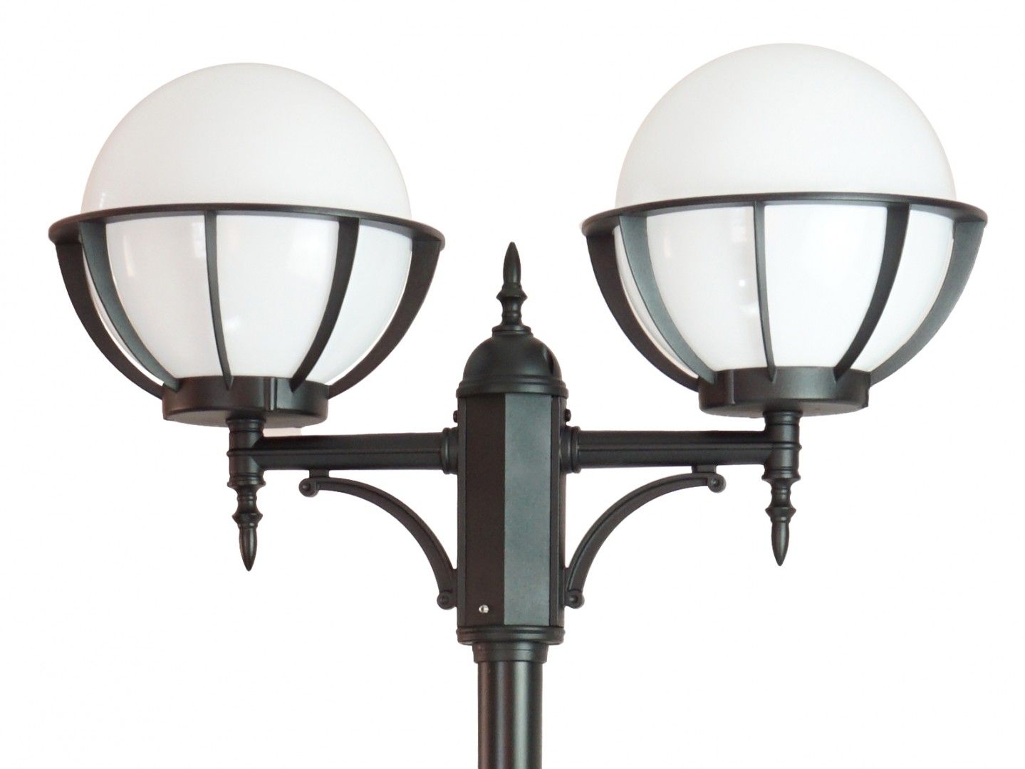 Latarnia ogrodowa Kule czarna 2xE27x60W wym: 285 x 75 x 30 cm aluminium SU-MA