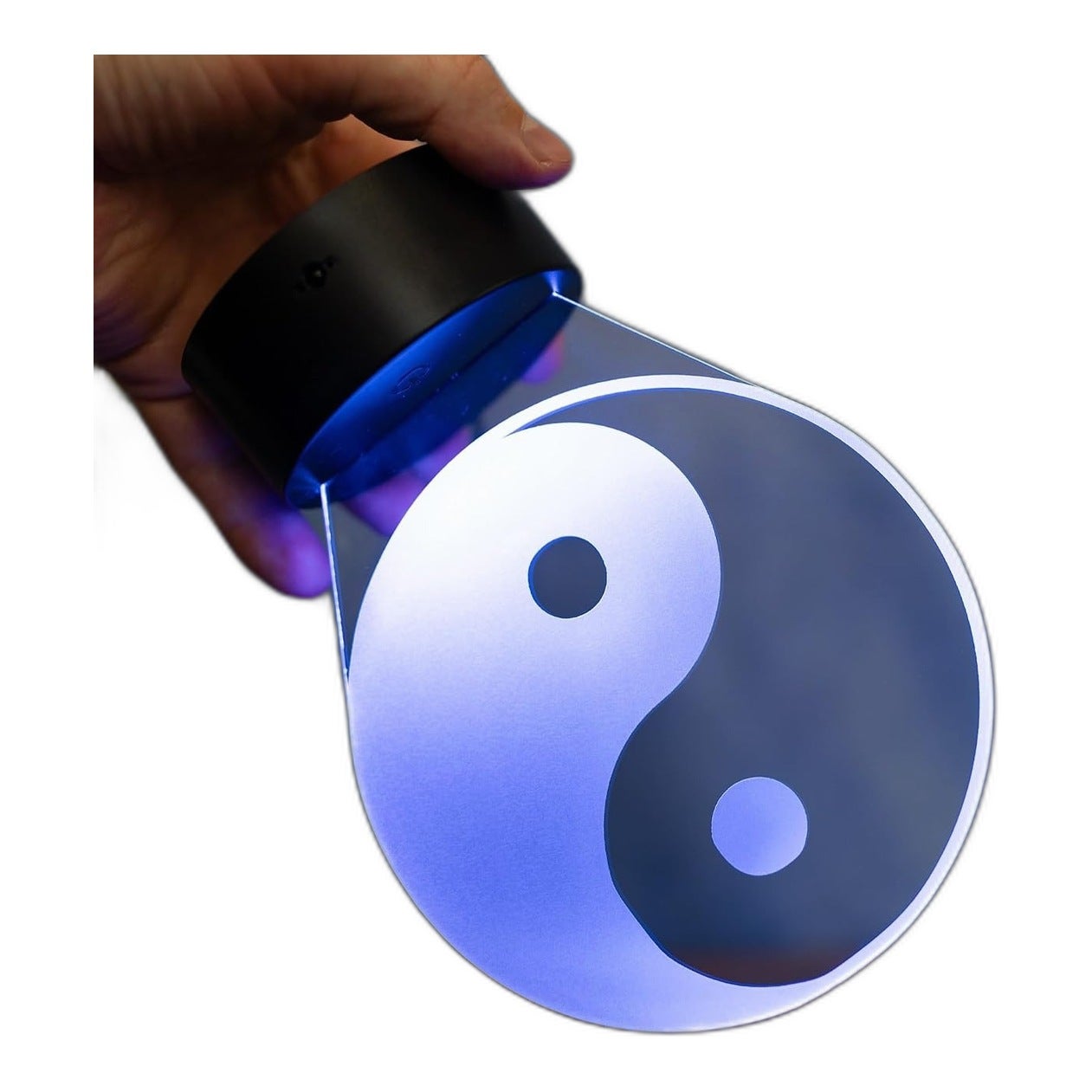 Yin Yang lampa LED – lampa stołowa 3D ze zmianą koloru i pilotem zdalnego sterowania – duchowa dekoracja z symboliką – światło Zen do salonu, biura i
