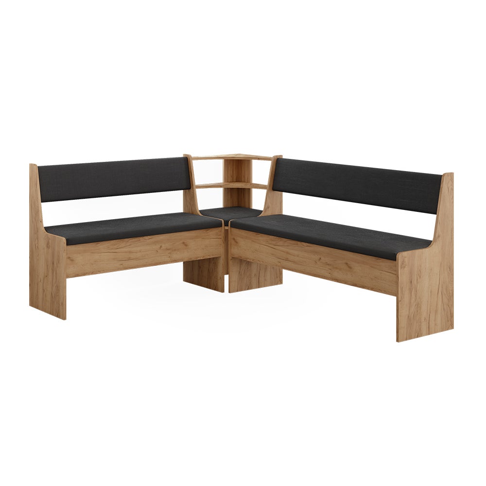Vicco Grupa ławek narożnych Roman, Dąb goldkraft, 150.1 x 180.1 cm