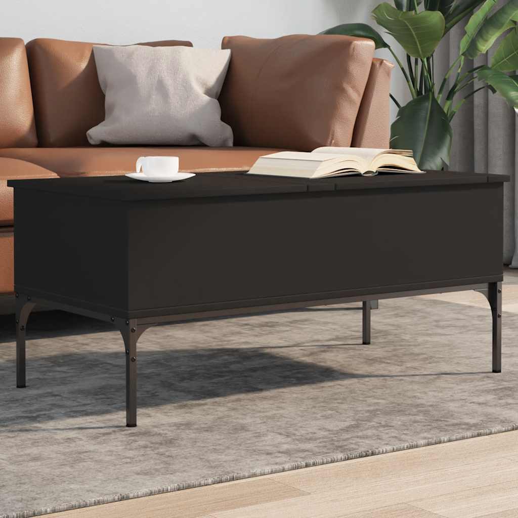 Stolik kawowy, czarny 100x50x45 cm vidaXL