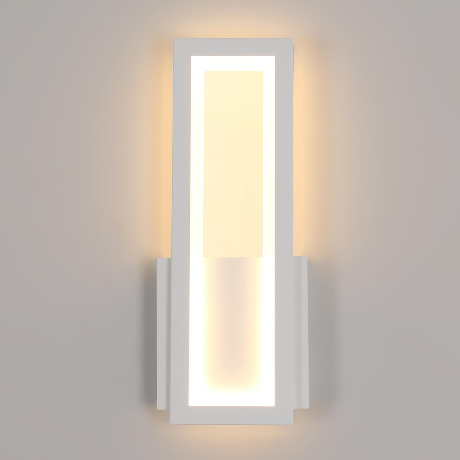 Nowoczesna akrylowa lampa ścienna LED 17 W, oświetlenie korytarzy, 3000 K, idealna do sypialni, korytarzy, salonów i klatek schodowych.
