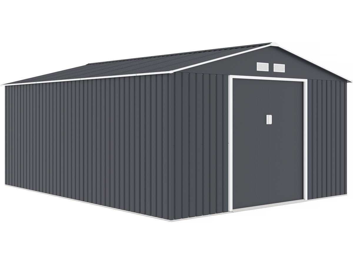 Metalowa altana ogrodowa "Vegas" – 15 m² – szara