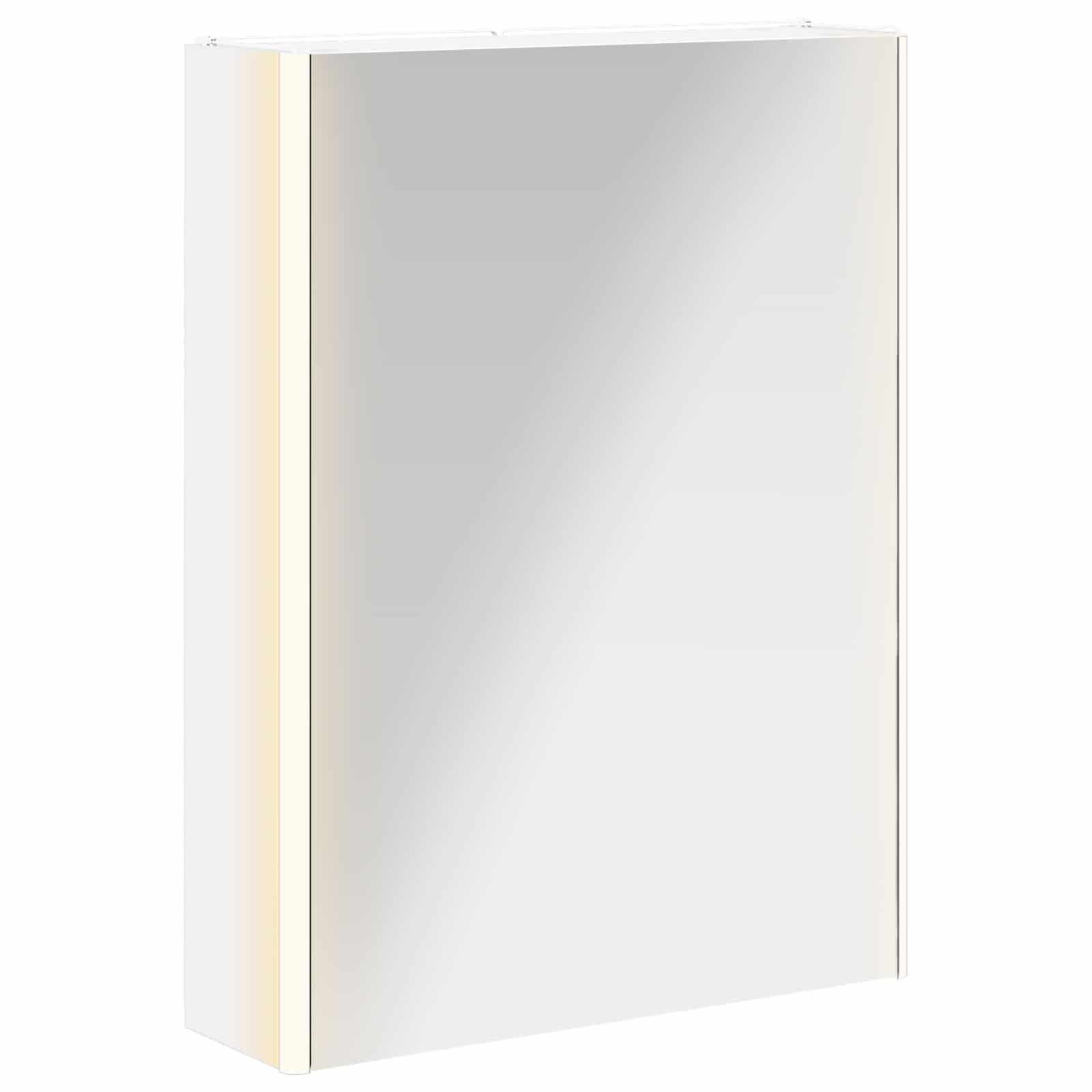Szafka z lustrem do łazienki Biały 53,5 x 15,5 x 70 cm