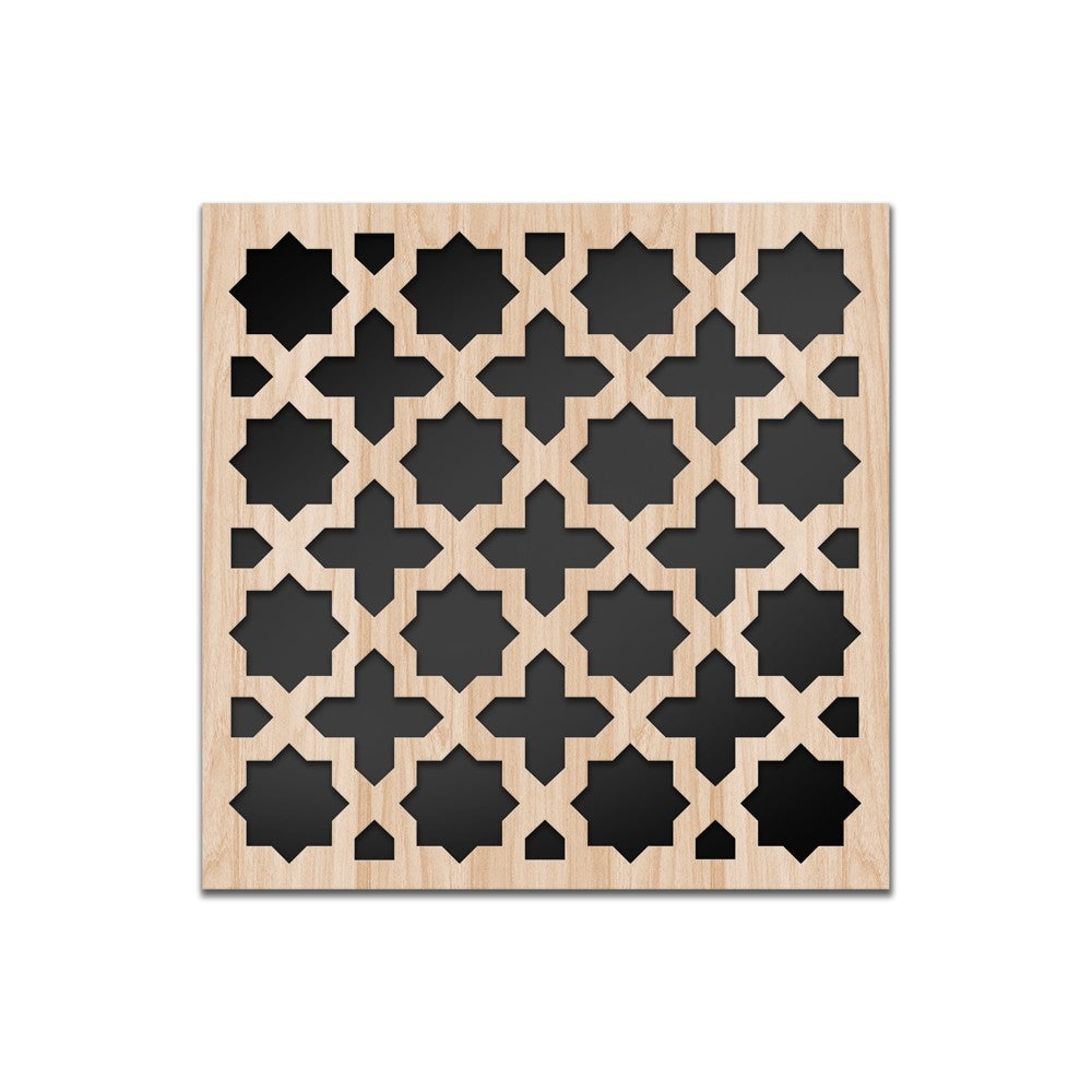 CROSS - LASERCUT Obrazek do mebli z drewna kompozytowego i PCV 60x60 cm
