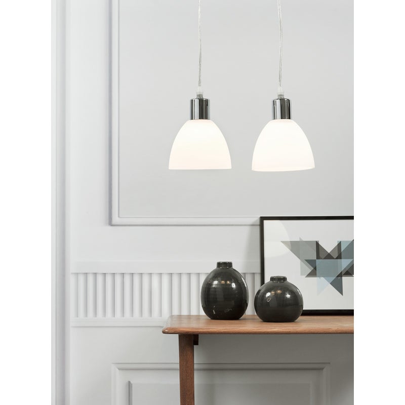 Zestaw 2 lamp wiszących chrom z ozdobnymi pierścieniami w 3 kolorach ø12cm RAY Nordlux