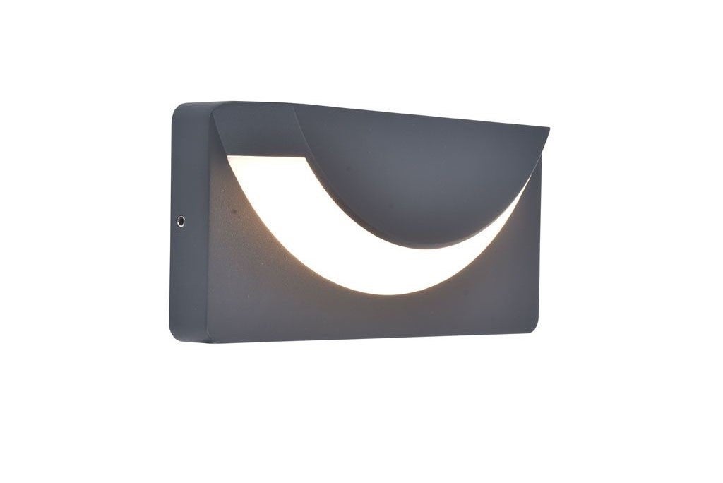 Okrągła lampa ogrodowa LED LUPS, antracytowa 14W 3000K