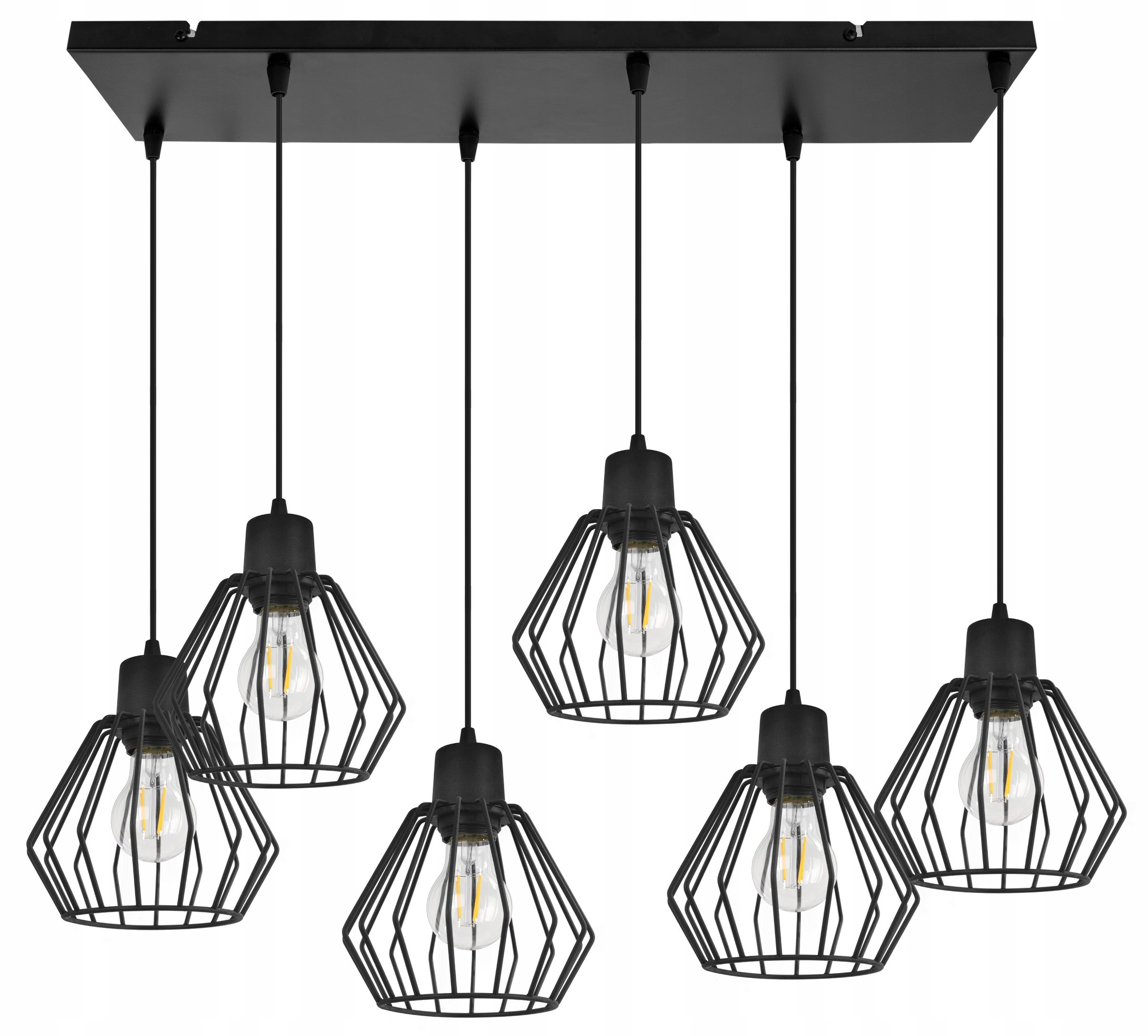 Lampa sufitowa wisząca Light Home LH Nuvola 5x E27 60W czarny