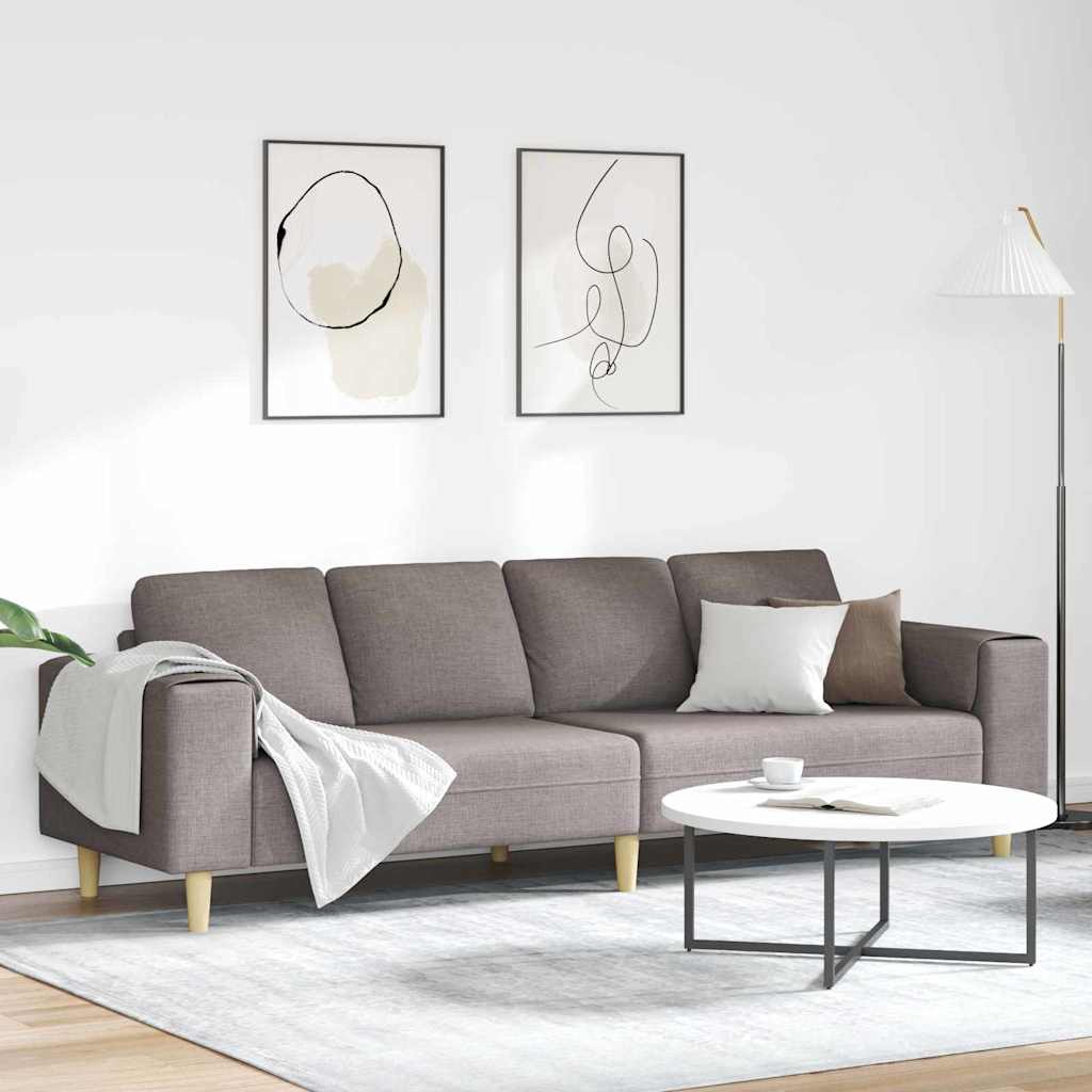 Sofa do salonu Ciemnoszary 250 x 77 x 76 cm Poliester vidaXL