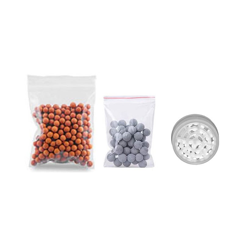 Opakowanie 3 wymiennych kul filtrujących do słuchawek prysznicowych. 80 g kul filtrujących do prysznica, kul mineralnych, do filtracji wody.