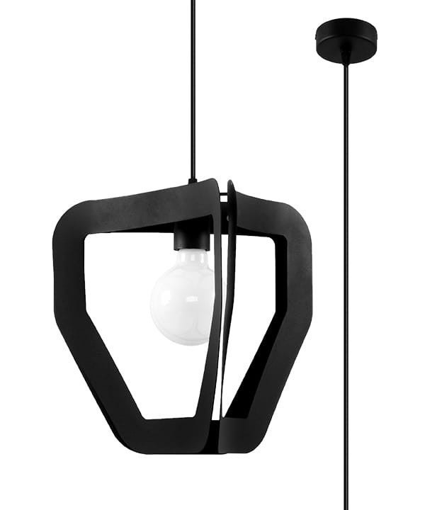 Lampa wisząca TRES czarna marki Sollux Lighting model SL.0930