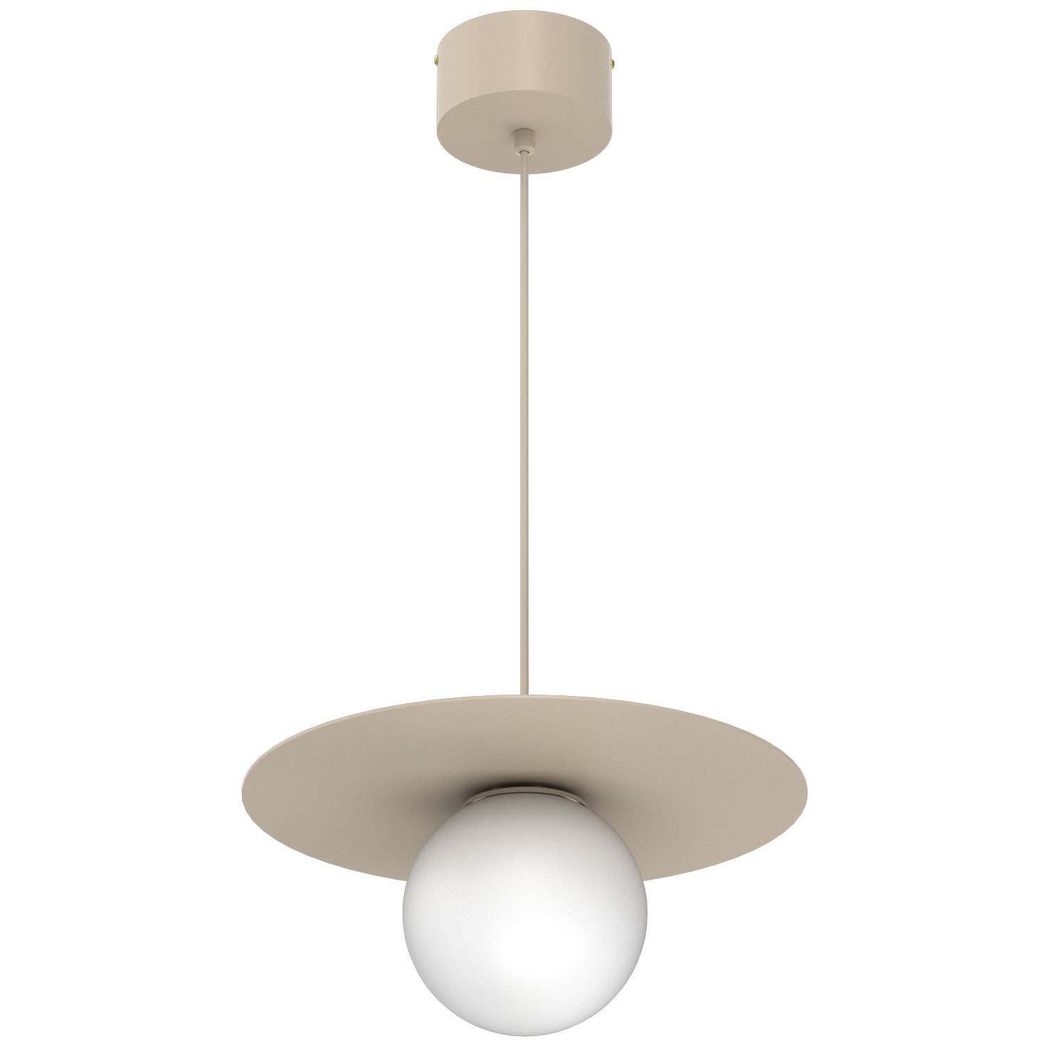 Lampa wisząca Flat beżowy 1xE27x15W metal wym:19x35x35cm IP20 Luminex