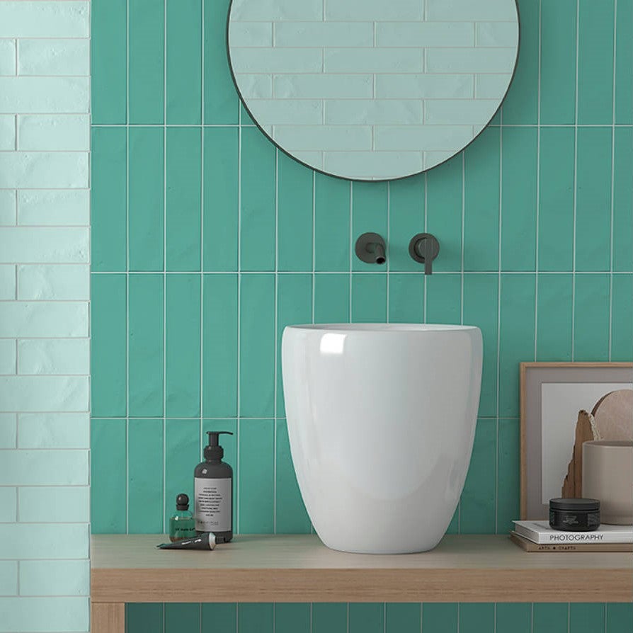 Płytka dekoracyjna premium matowa Emotion Teal 7,5x30 cm