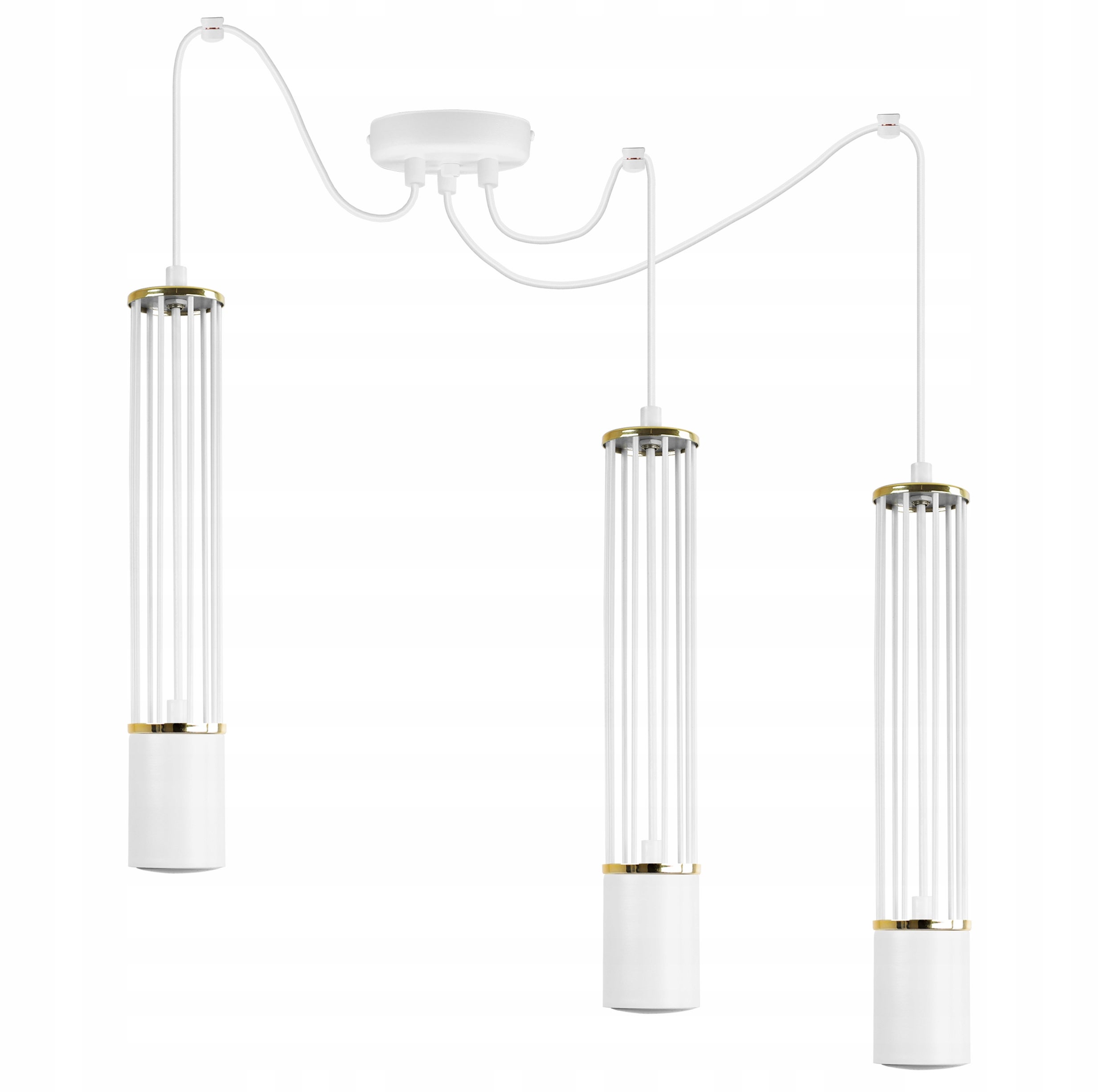 Lampa sufitowa wisząca Light Home LH Aria Spider 3x GU10 biały/złoty