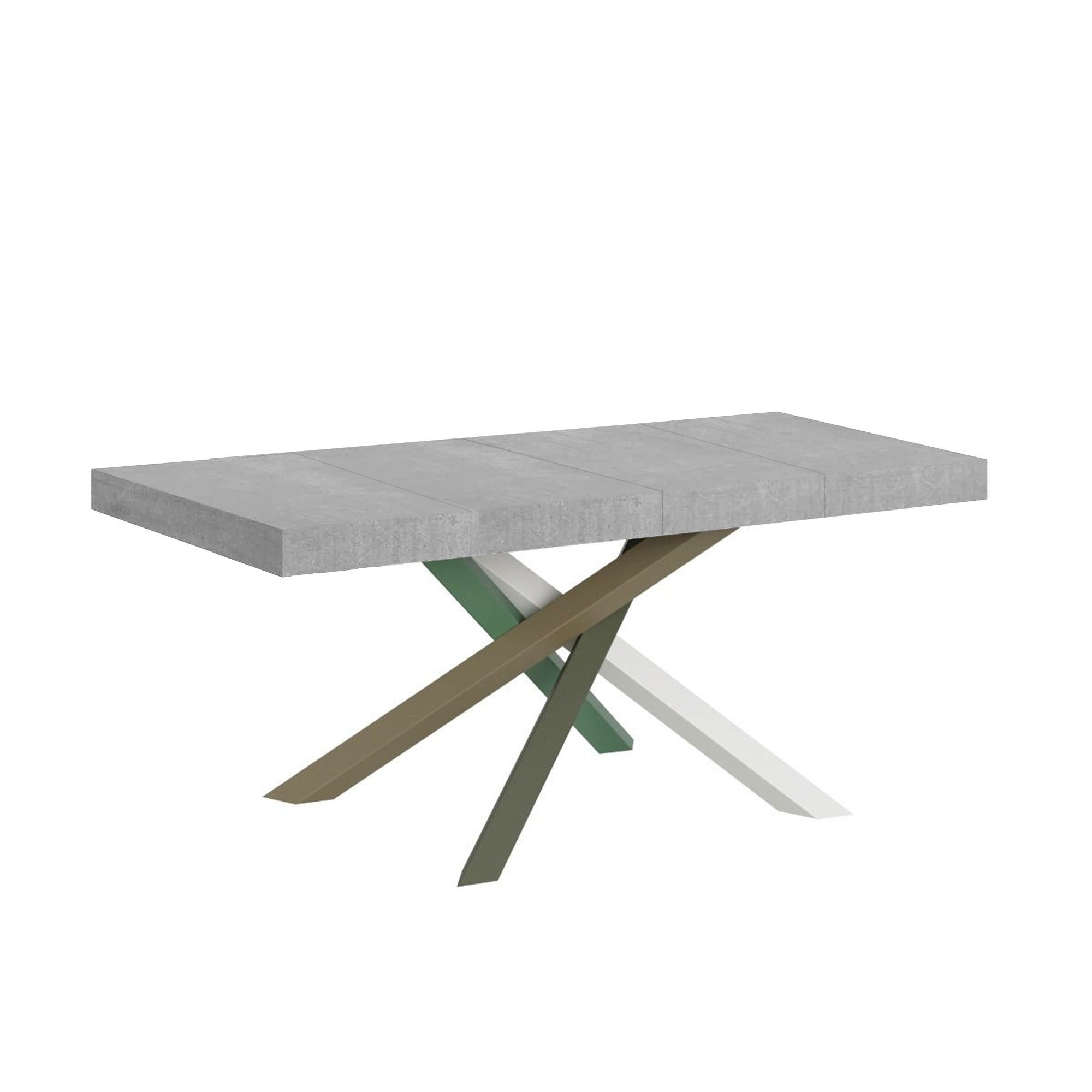 Stół rozkładany 90x120/224 cm Volantis Premium Cement rama 4/A
