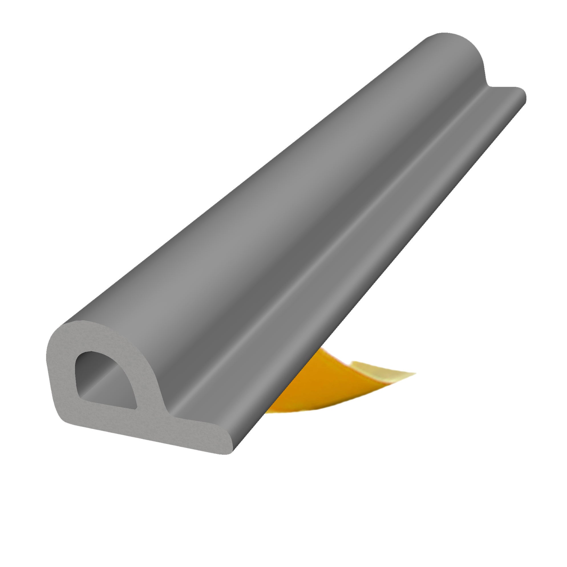 Uszczelka samoprzylepna EPDM P 9x5,5 mm szara do okien i drzwi 100 m