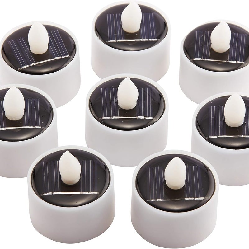 Zestaw ładowalnych bezpłomieniowych świec typu tealight LED idealnych do ogrodu na podwórko alejkę balkon na wesele imprezę święta i jako dekoracja
