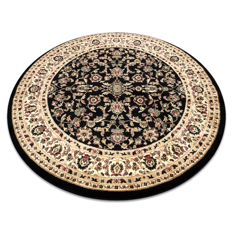 Dywan ROYAL ADR koło wzór 1745 czarny koło 150 cm