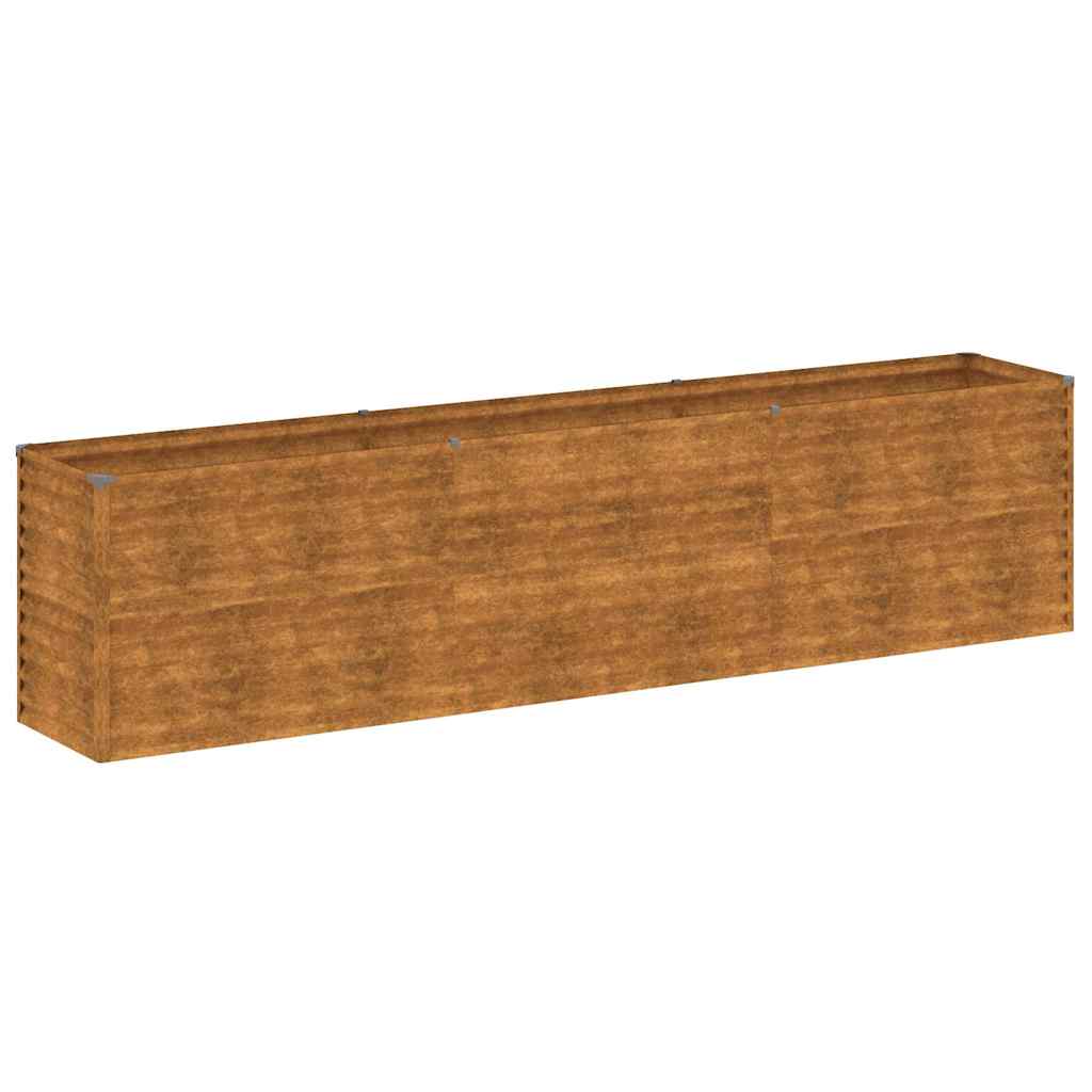 Podwyższona grządka ogrodowa 291x50x69 cm, stal Corten