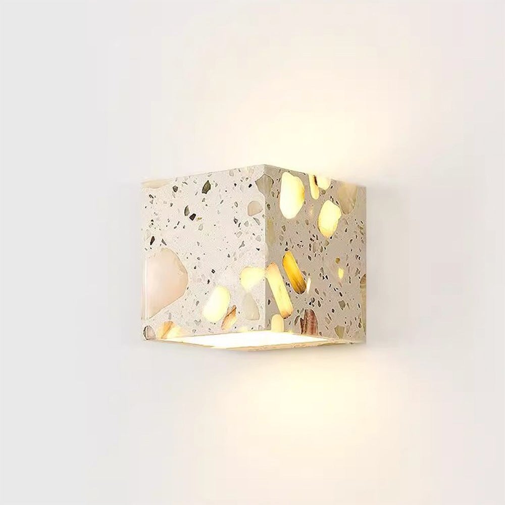 Kinkiet – Kinkiet dekoracyjny – Ciepłe światło (3000 K) – Lampka nocna – 12 x 12 x 12 cm – Oświetlenie skierowane w górę/w dół