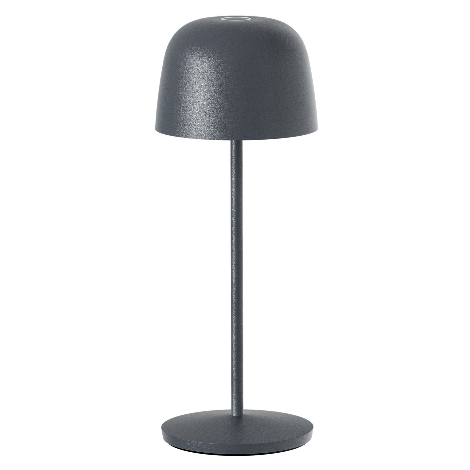 SOPHIA Lampa stołowa bezprzewodowa, szara, wys. 28 cm